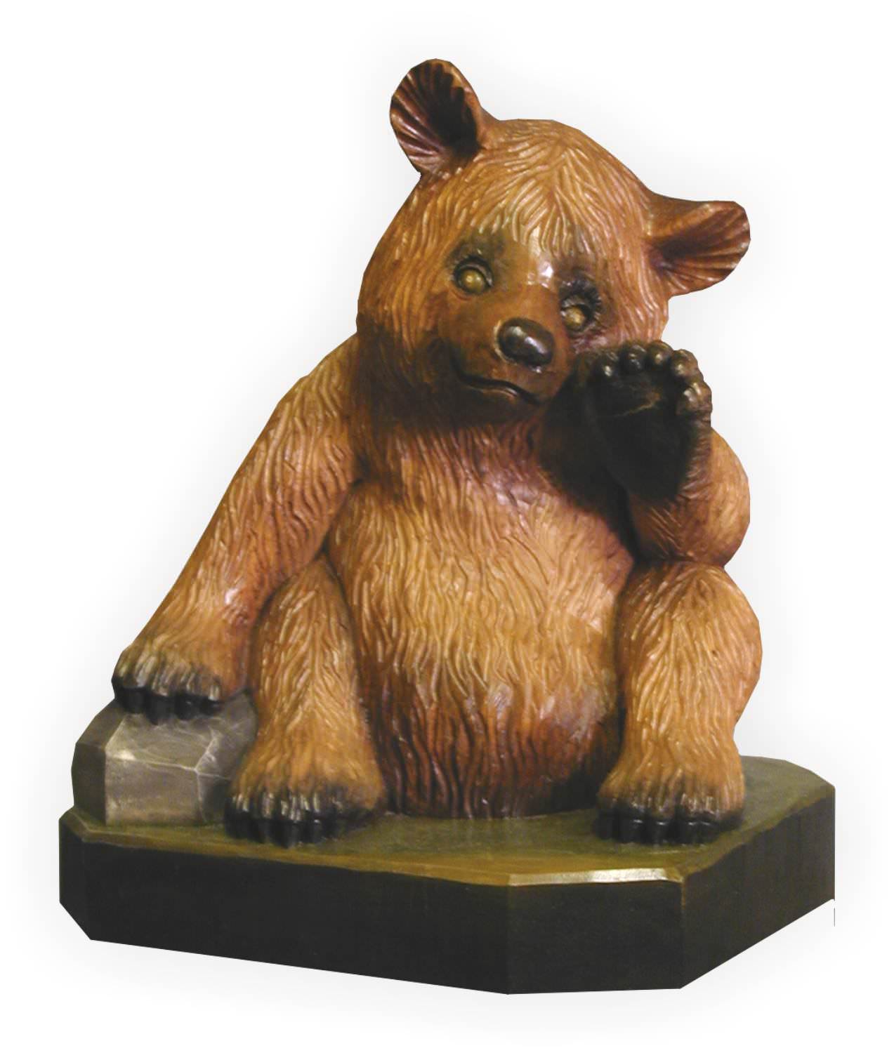 Braunbär Bär Bear sitzend Tierfigur Poly Animal Figur 16 cm,Neu 